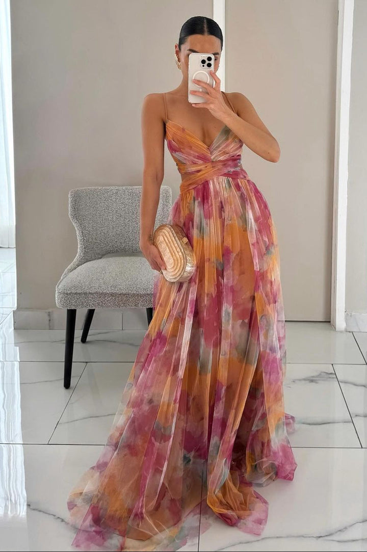 Anneloes | Losvallend Jumpsuit met Bloemmotief