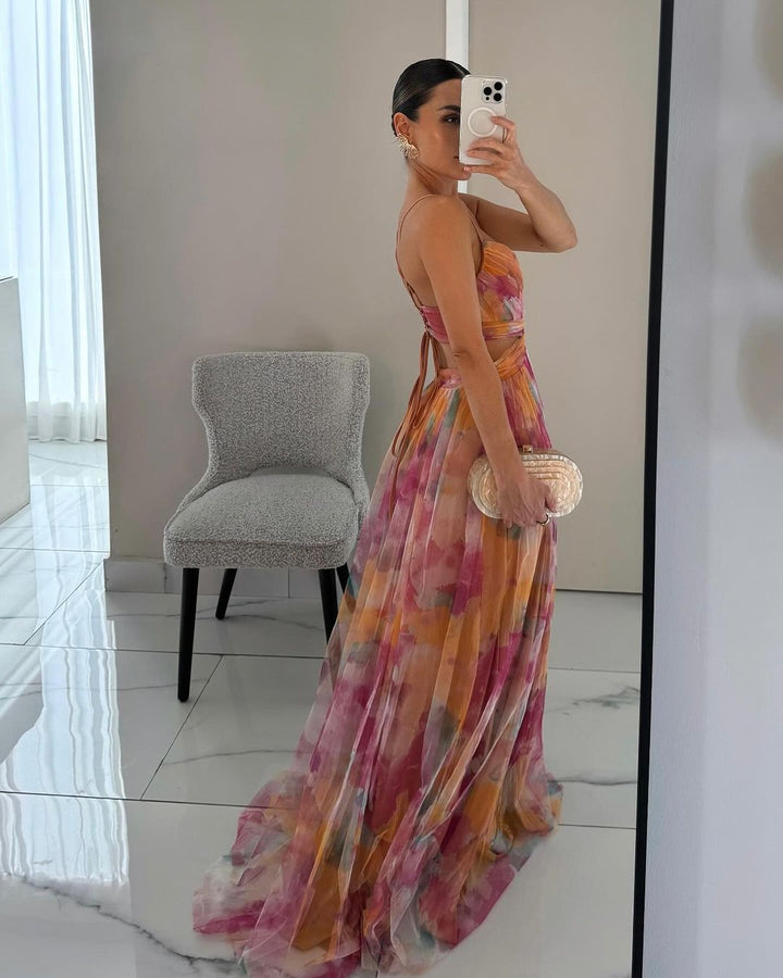 Anneloes | Losvallend Jumpsuit met Bloemmotief