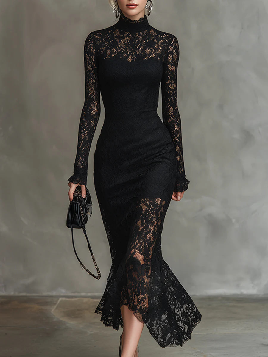 Sophie | Elegante Kanten Fishtail Avondjurk