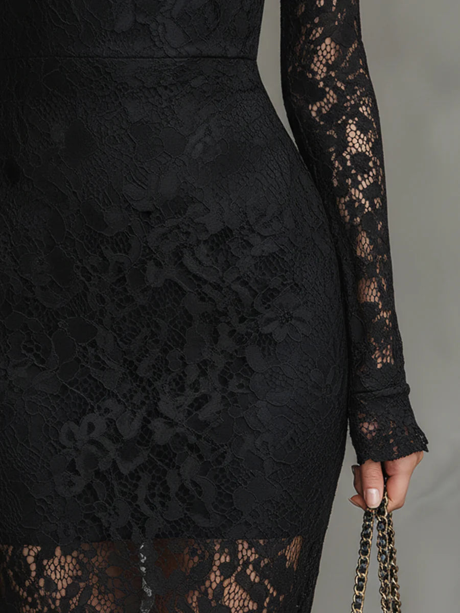 Sophie | Elegante Kanten Fishtail Avondjurk