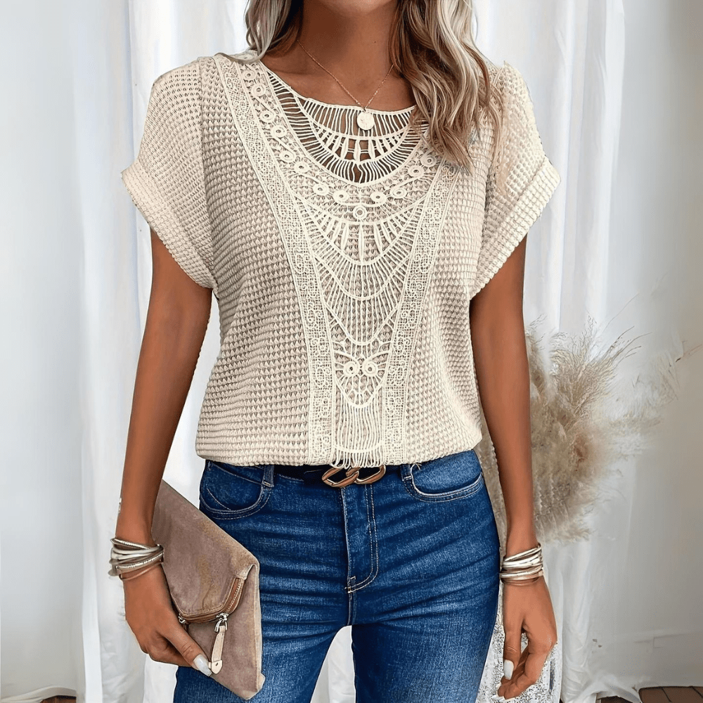 Isabelle | Elegante Kanten Zomerblouse