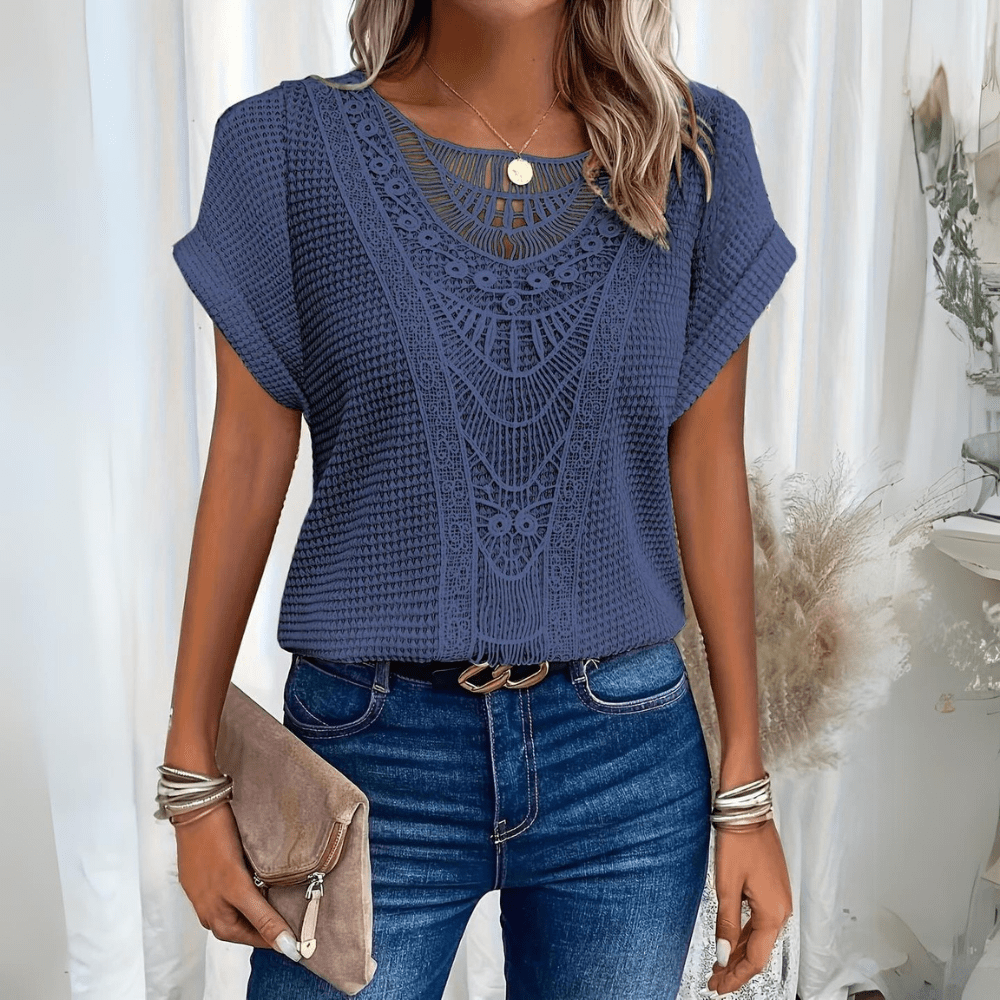 Isabelle | Elegante Kanten Zomerblouse