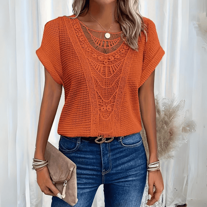 Isabelle | Elegante Kanten Zomerblouse