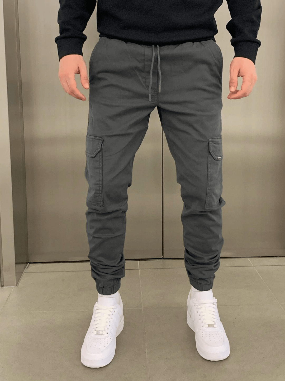 Sandro | Premium Cargo Broek met Wijde Pijpen