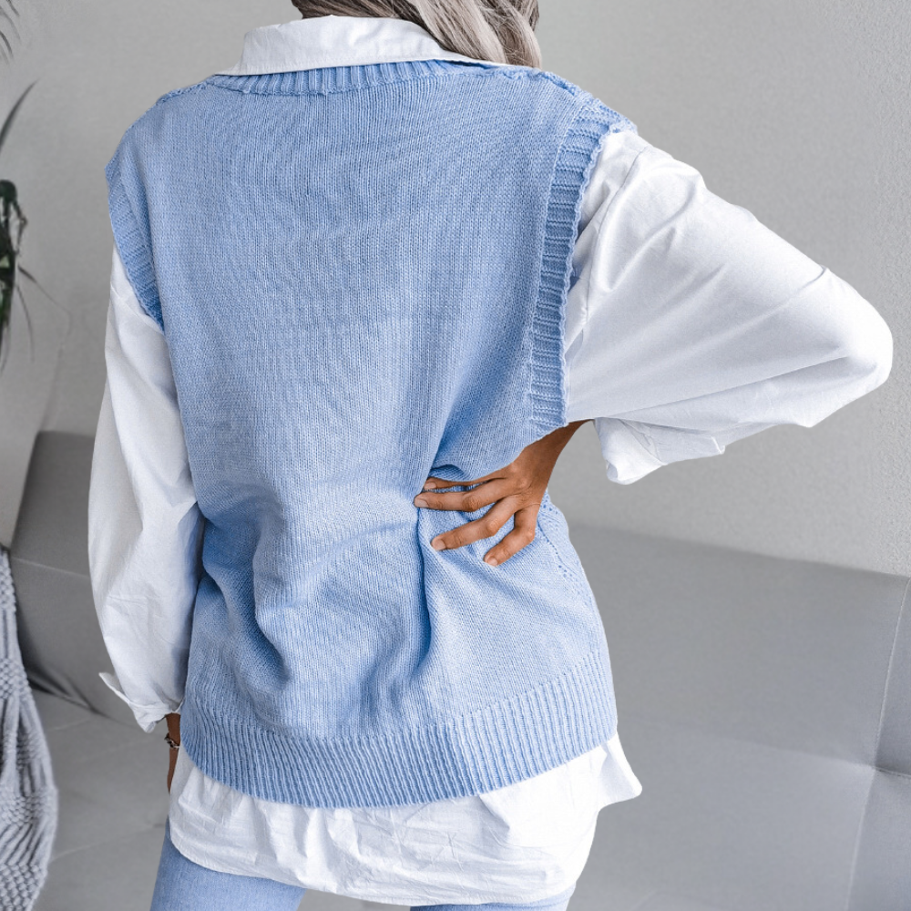 Sophie | Luchtig Gebreid Zomervest