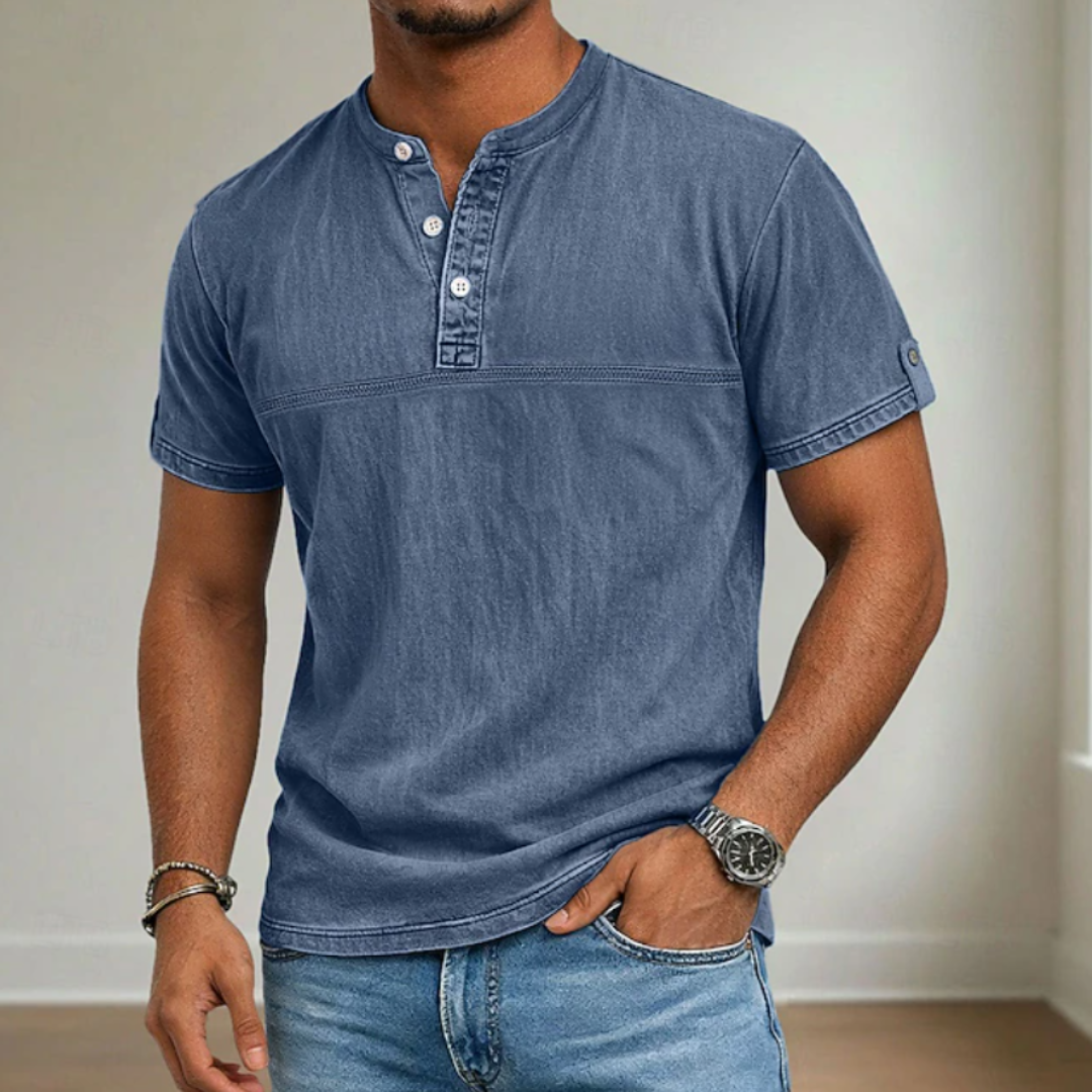 Daven | Casual Henley Shirt