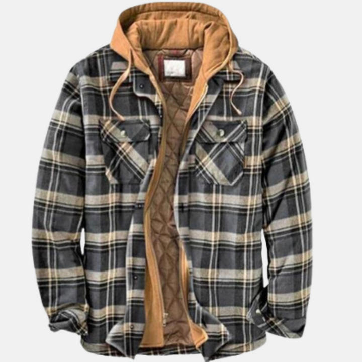 Reinder | Warm Geruit Jack met Capuchon
