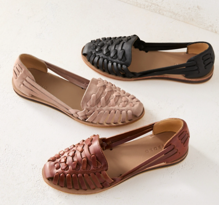 Nel | Verfijnde Gevlochten Sandalen