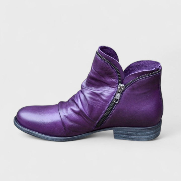Hanneke | Comfortabele Enkellaarsjes met Rits
