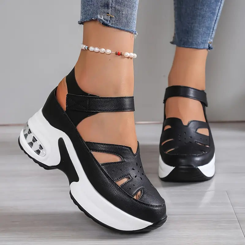 Petra | Comfortabele Sleehak Sandalen