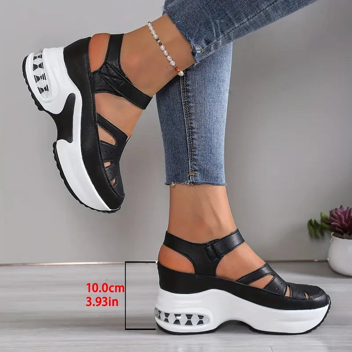 Petra | Comfortabele Sleehak Sandalen