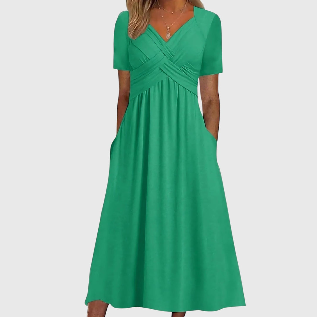 Sophie | Elegante A-Lijn Midi Jurk