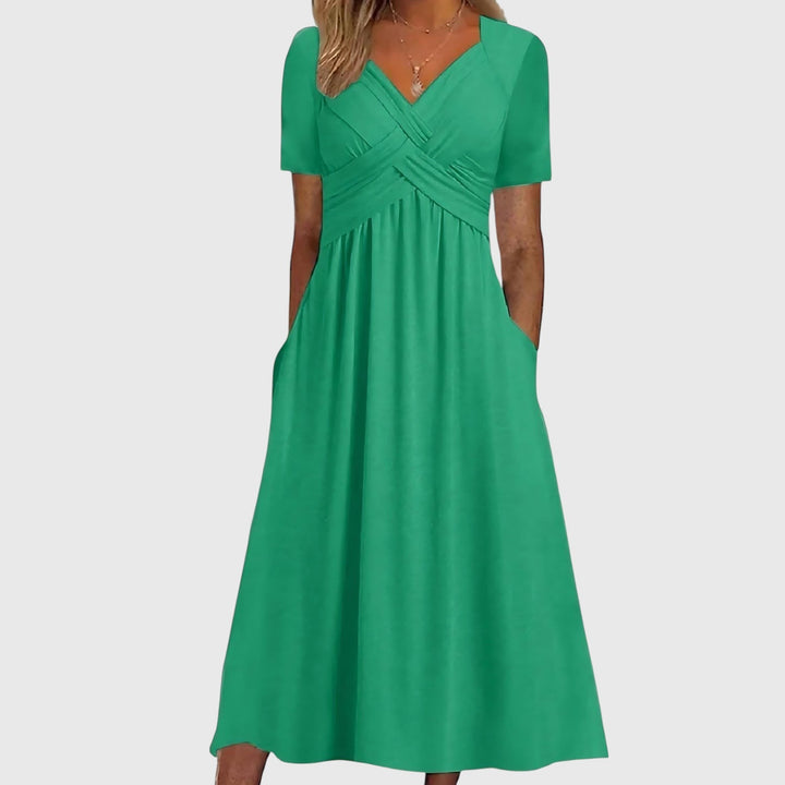 Sophie | Elegante A-Lijn Midi Jurk