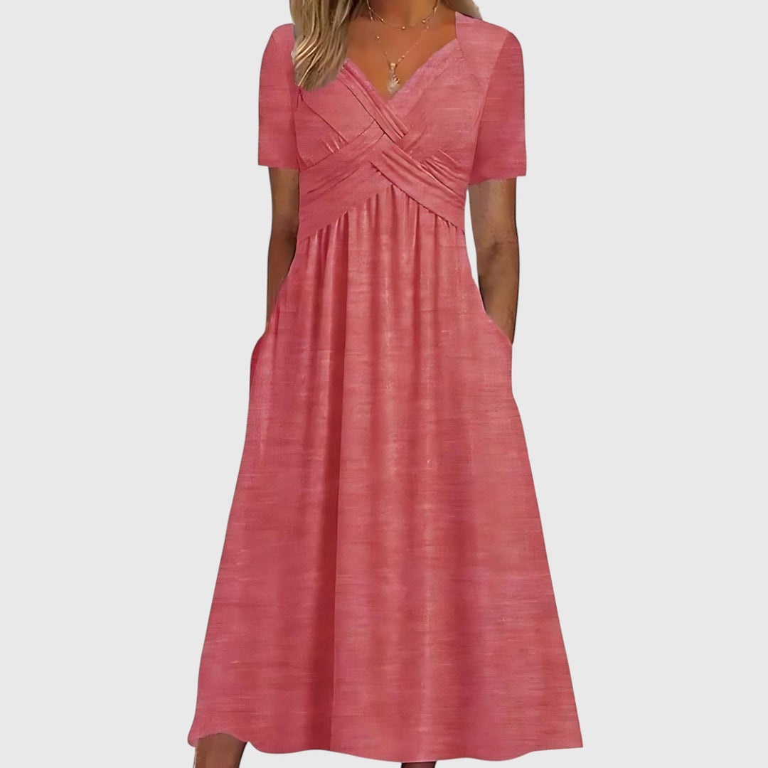Sophie | Elegante A-Lijn Midi Jurk