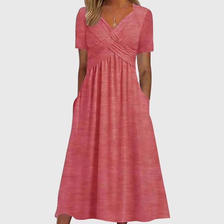Sophie | Elegante A-Lijn Midi Jurk