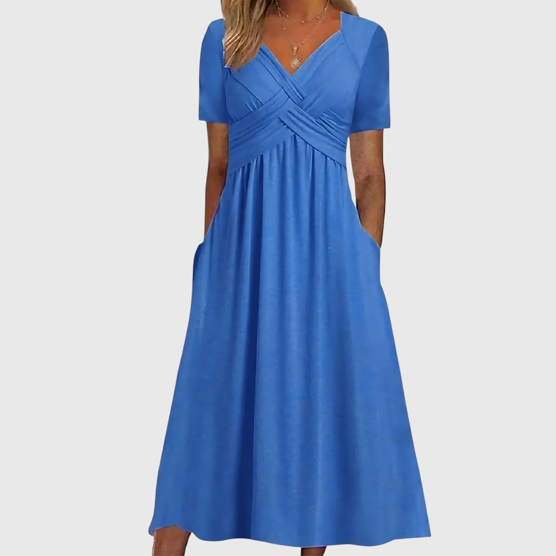 Sophie | Elegante A-Lijn Midi Jurk