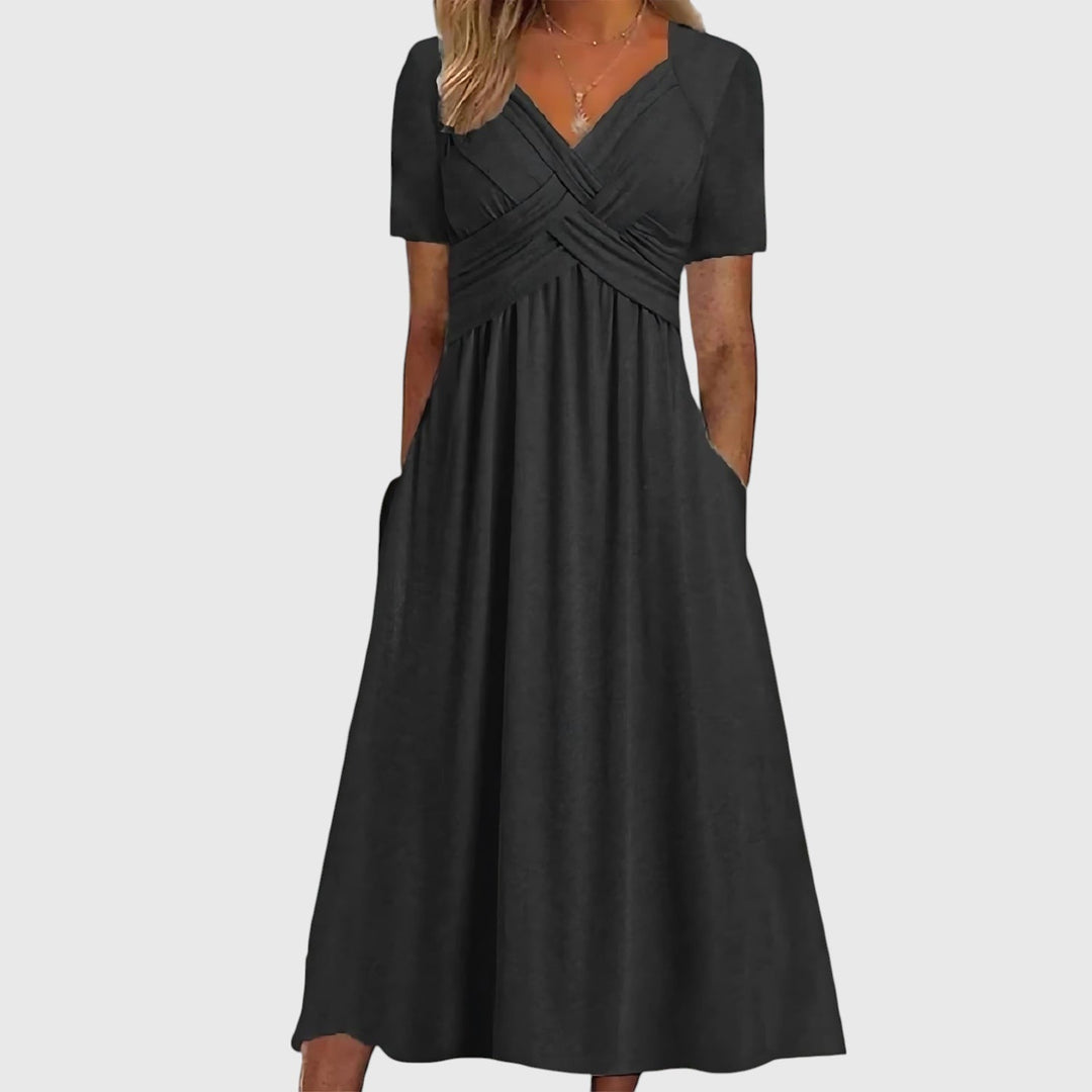 Sophie | Elegante A-Lijn Midi Jurk