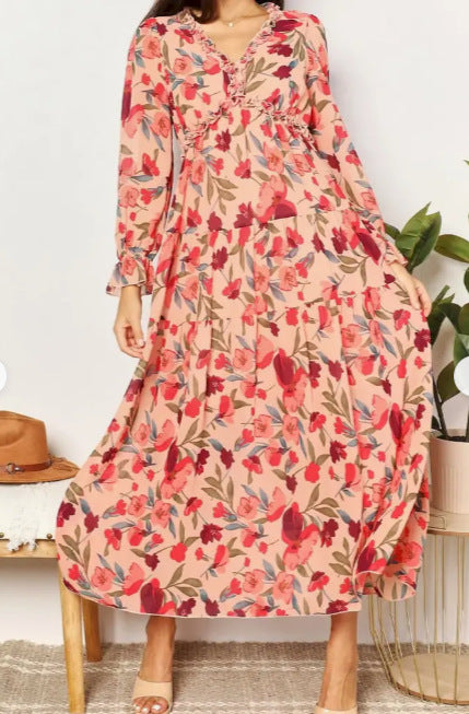 Sophie | Zwierige Midi Zomerjurk