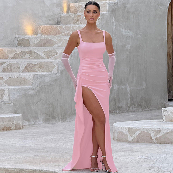 Philippa | Elegante maxi jurk met open rug