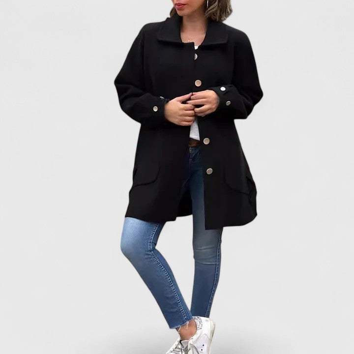 Margriet | Elegante Wollen Damesmantel