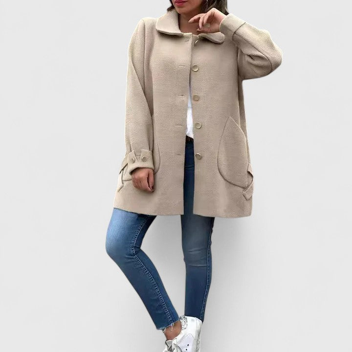 Margriet | Elegante Wollen Damesmantel