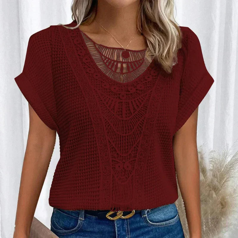 Isabelle | Elegante Kanten Zomerblouse