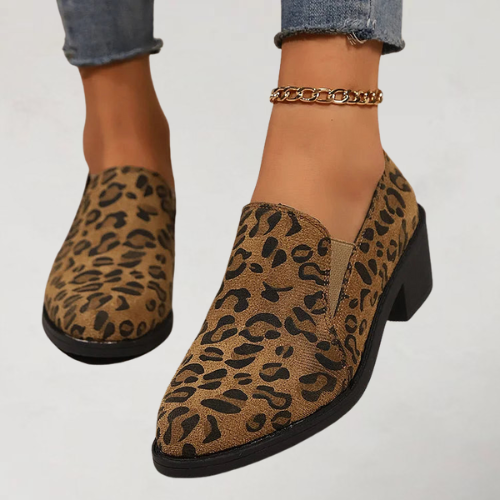 Angelique | Suède Loafers met Blokhak