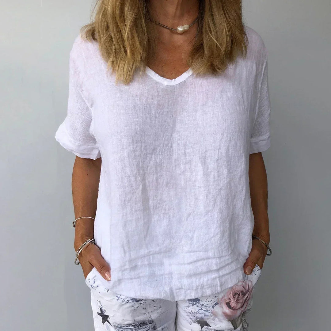 Sophie | Luchtige Katoenen Zomerblouse