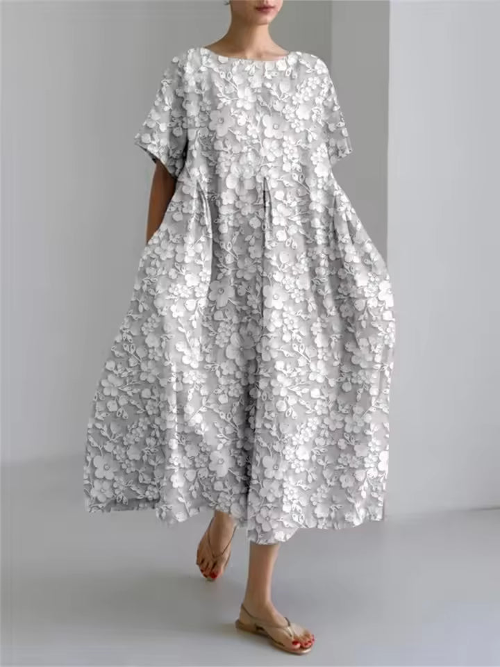 Marieke | Luchtige midi-jurk met bloemenprint