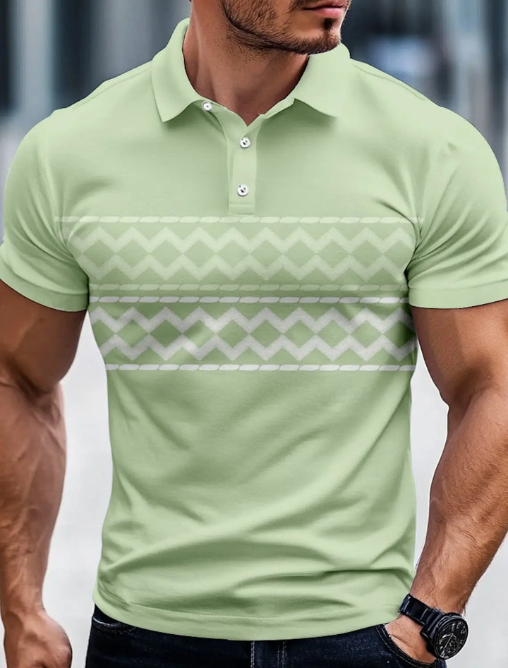 Daan | Polo met stijlvol patroon