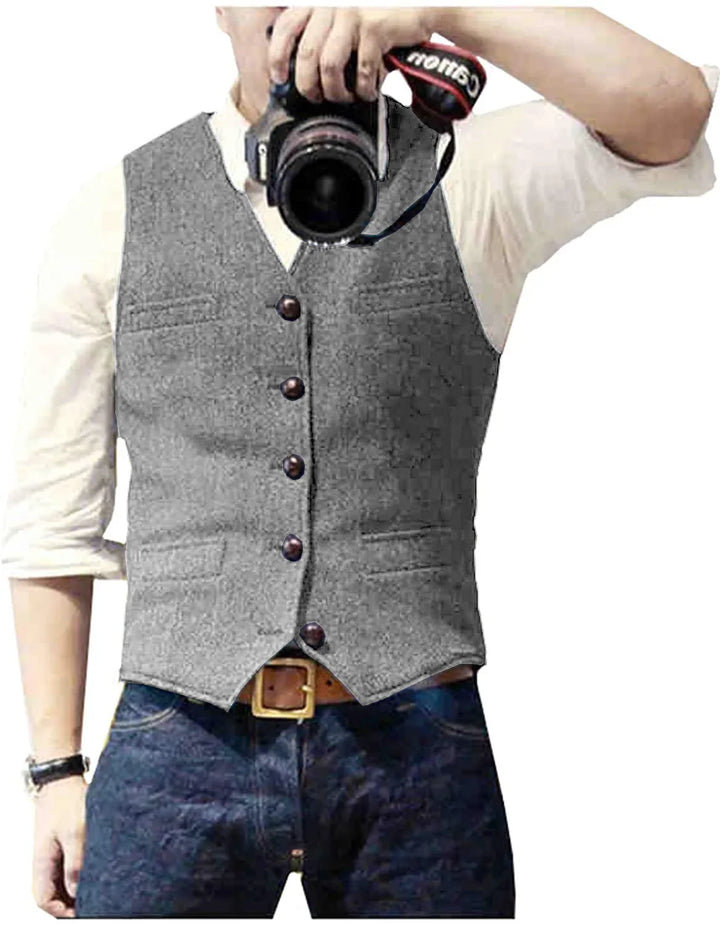 Floris | Klassiek Visgraat Gilet