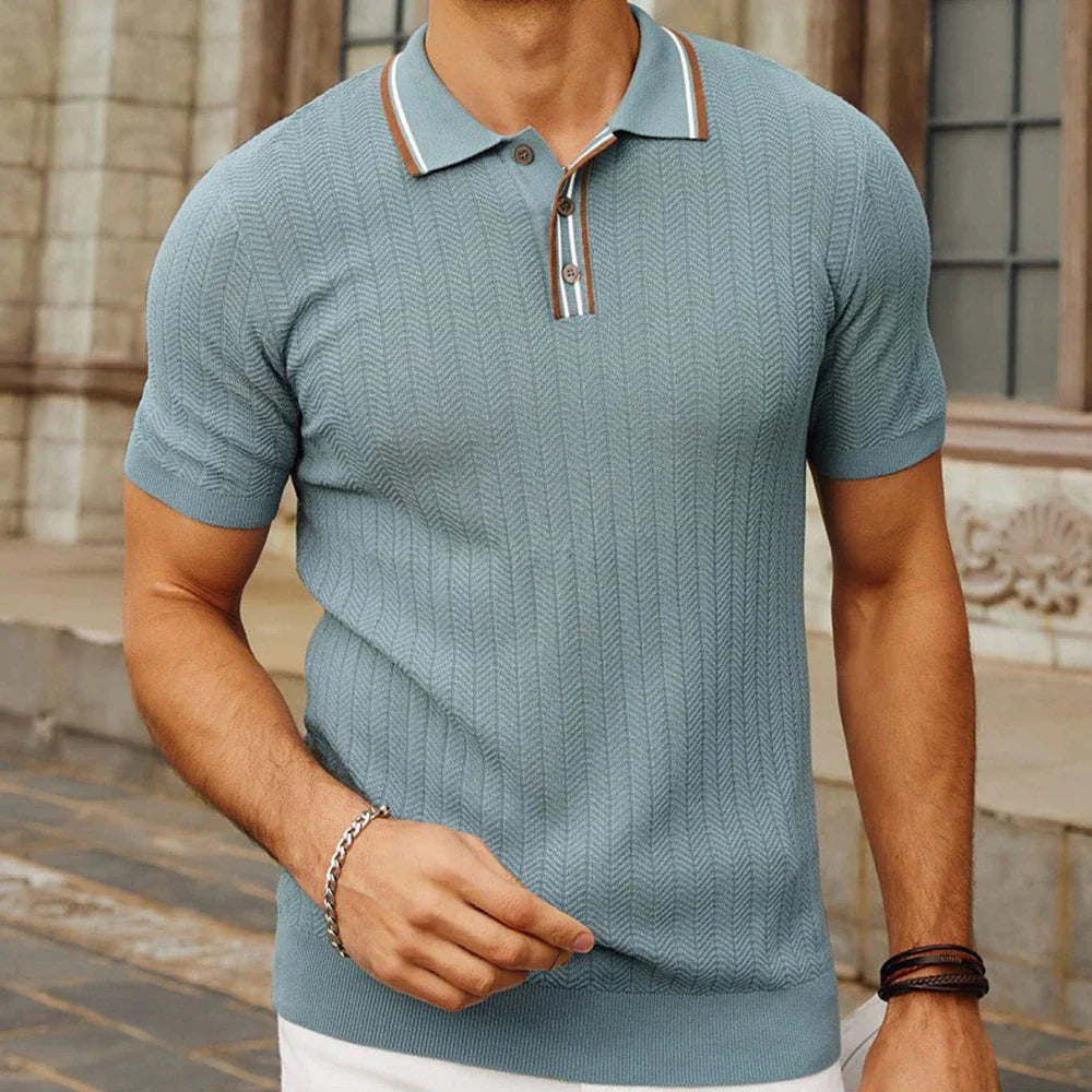 Thomas | Luxe Gebreid Herenpolo