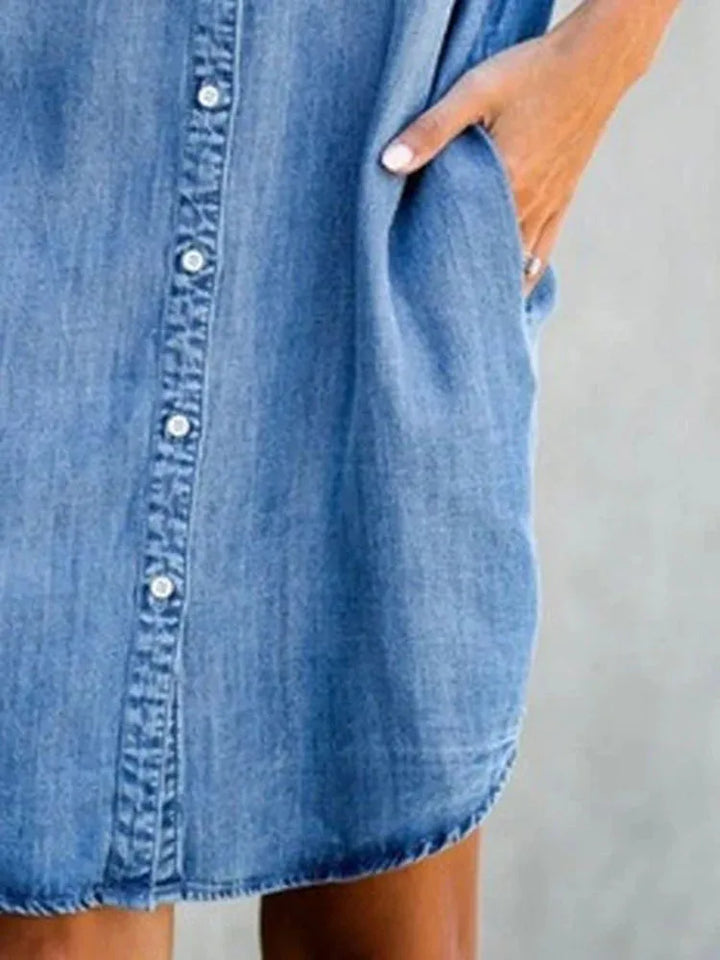Sophie | Luchtige Denim Zomerjurk