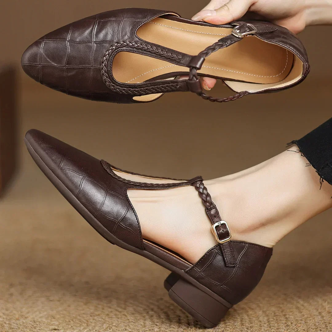 Liana | Premium Gevlochten Sandalen met Puntneus