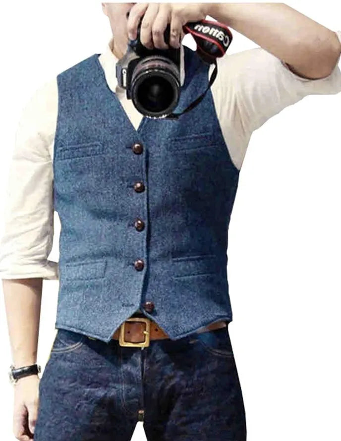Floris | Klassiek Visgraat Gilet