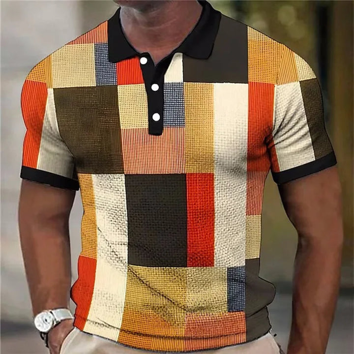 Colton | Kleurrijke Geruite Polo