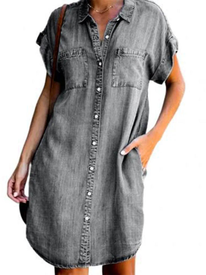 Sophie | Luchtige Denim Zomerjurk