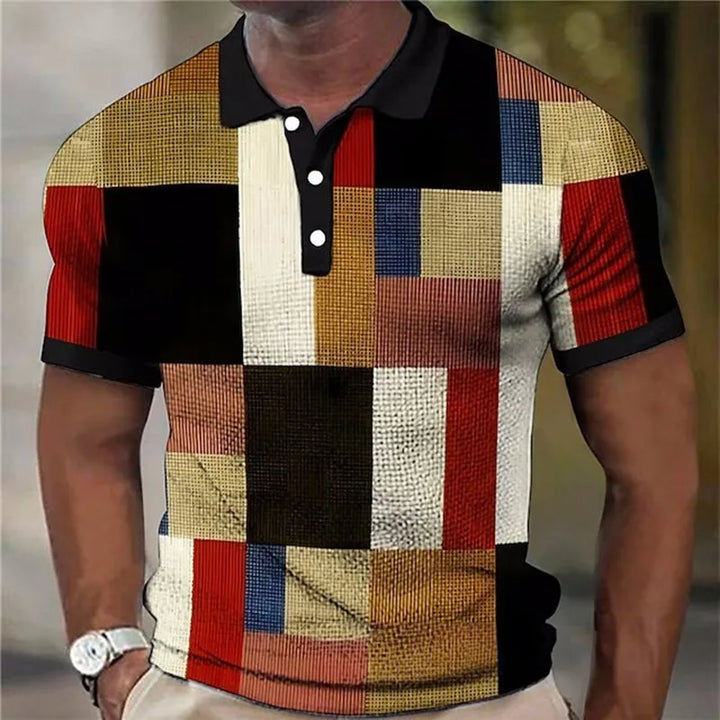 Colton | Kleurrijke Geruite Polo