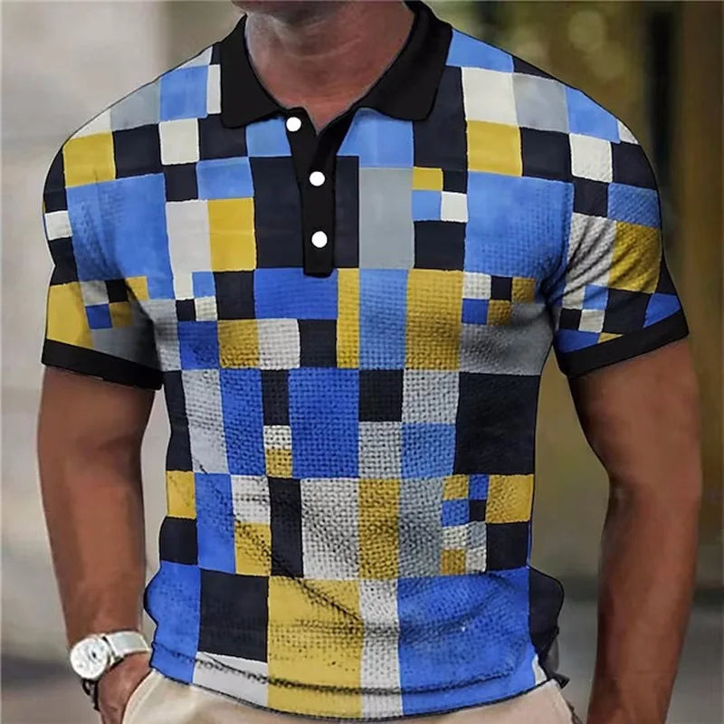 Colton | Kleurrijke Geruite Polo