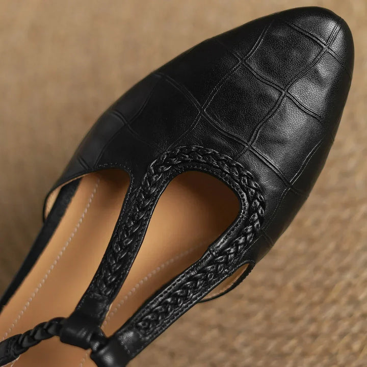 Liana | Premium Gevlochten Sandalen met Puntneus