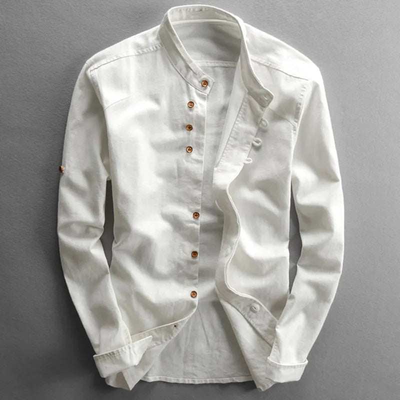 Lars | Japans Stijl Casual Overhemd