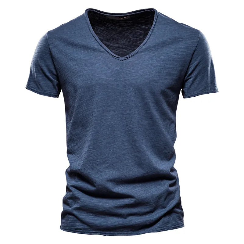 Mark | Comfortabel V-hals T-shirt met Casual Pasvorm