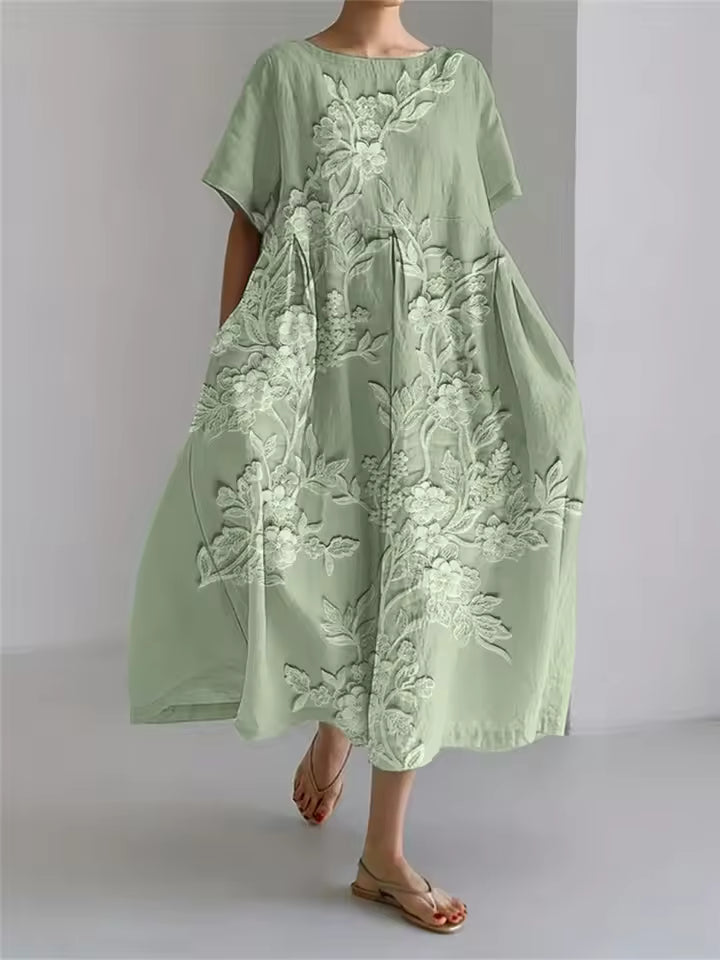 Marieke | Luchtige midi-jurk met bloemenprint