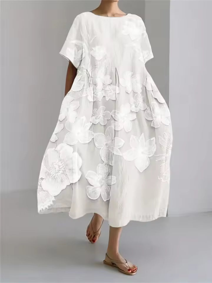 Marieke | Luchtige midi-jurk met bloemenprint