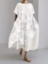 Marieke | Luchtige midi-jurk met bloemenprint