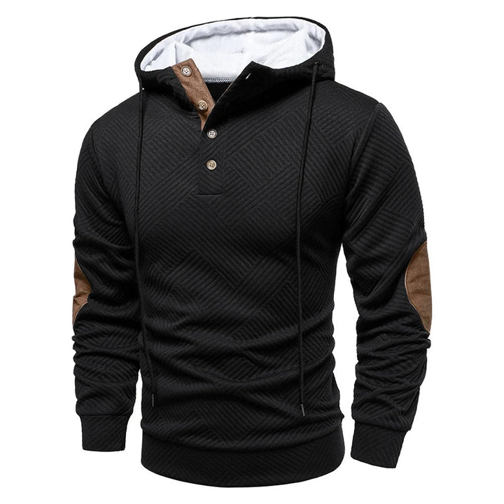 Dries | Verfijnde Hoodie met Knoopsluiting
