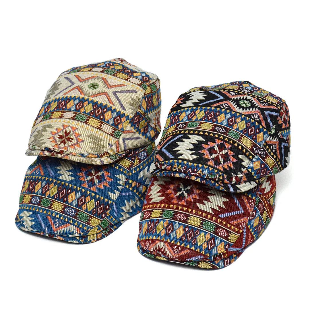 Daan | Retro Flatcap met Kleuraccent