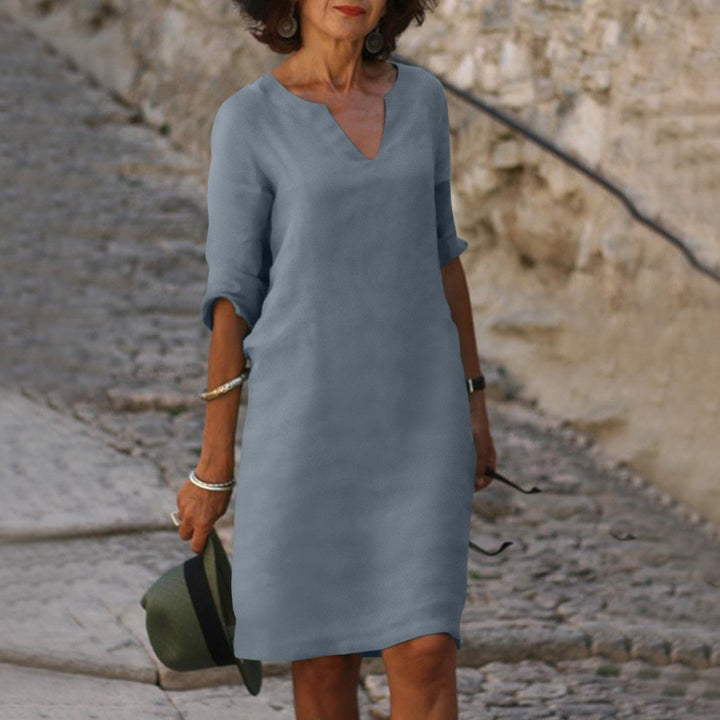 Sophie | Elegante Linnen Zomerjurk