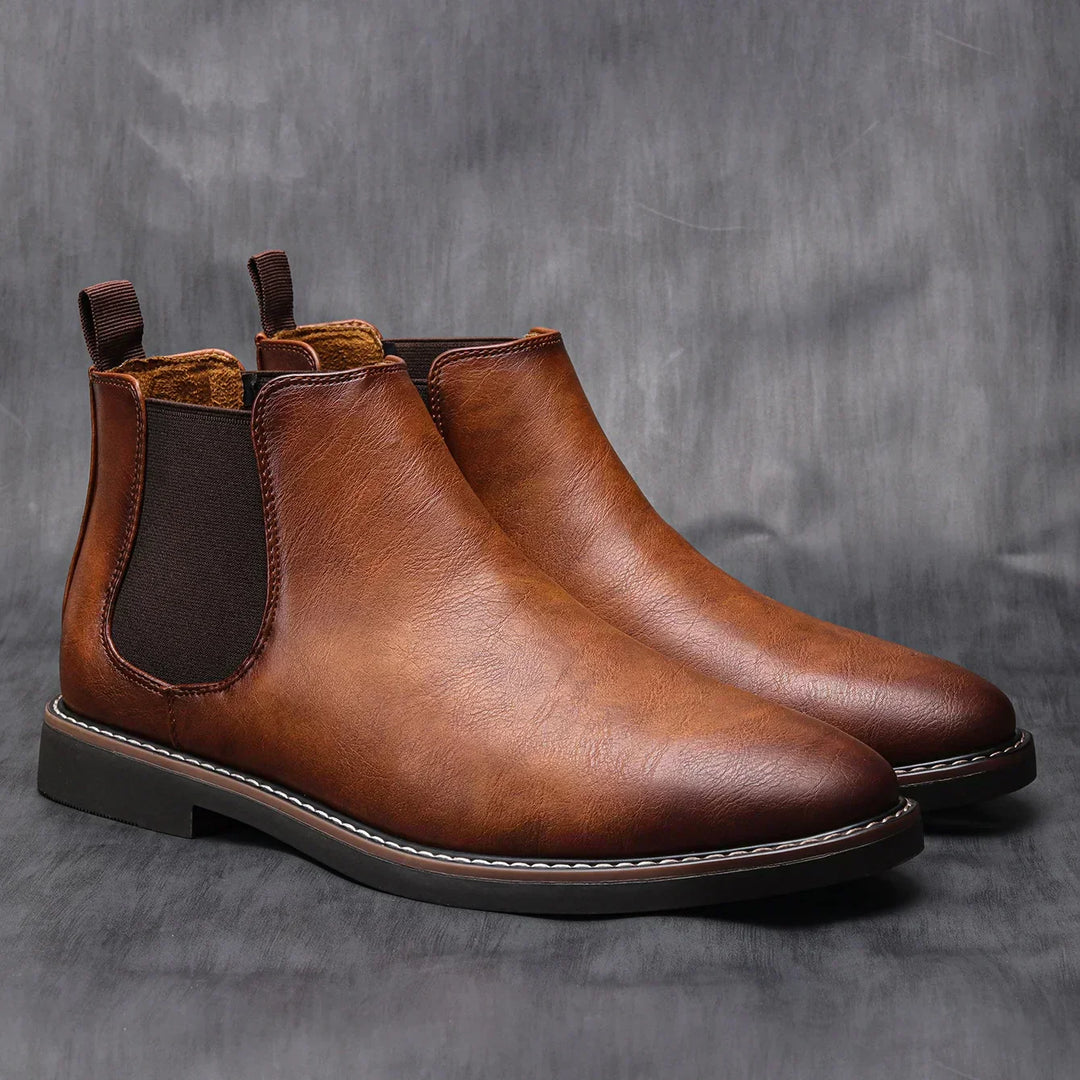 Thomas | Leren Chelsea-Boots Heren