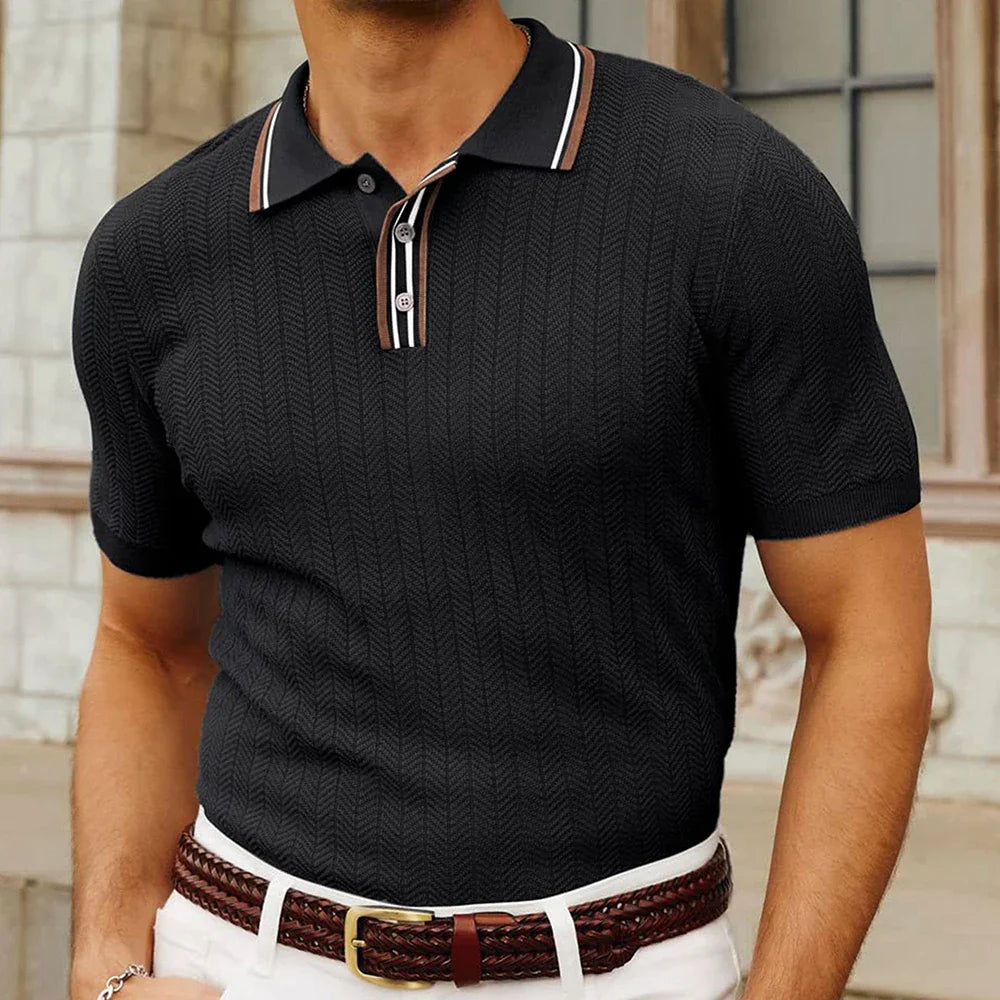 Thomas | Luxe Gebreid Herenpolo